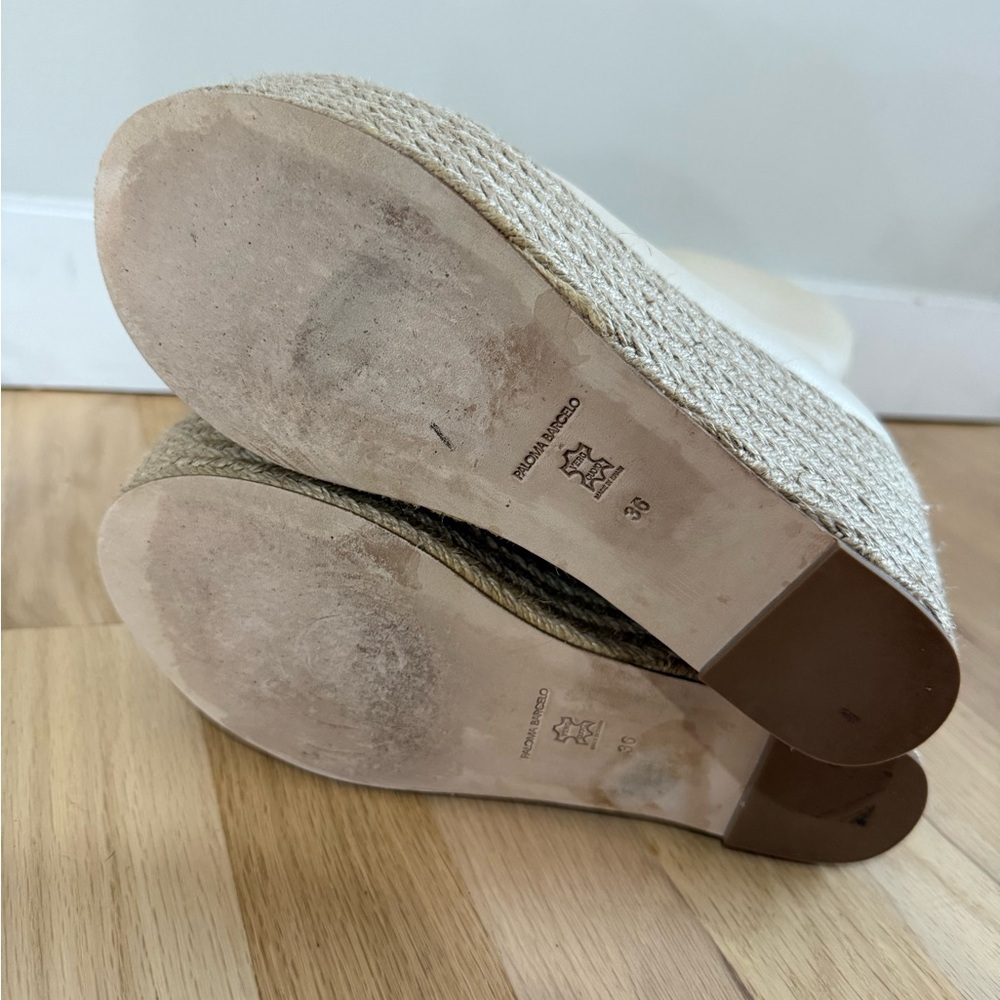 Free People Paloma Barcelo Lennon Platform Espadrille Boots - Ivory - Size 5.5 - Picture 12 of 14